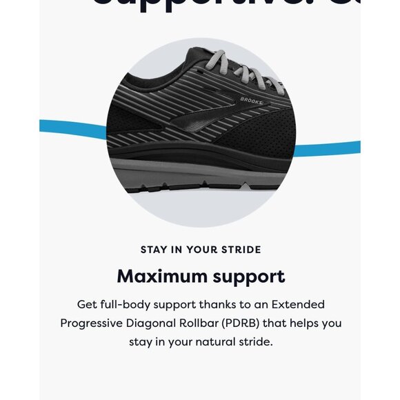 Brooks Addiction Men 13 Walker Suede Max Support Walking Running Workout Sneaker - Picture 3 of 15